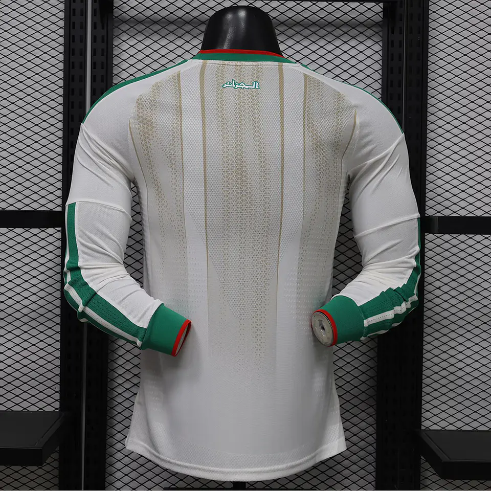 Camisola Argélia I - FIFA WC 2026 - Versão Jogador - Manga Longa 2