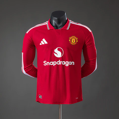 Camisola Manchester United I 26/27 - Versão Jogador - Manga Longa
