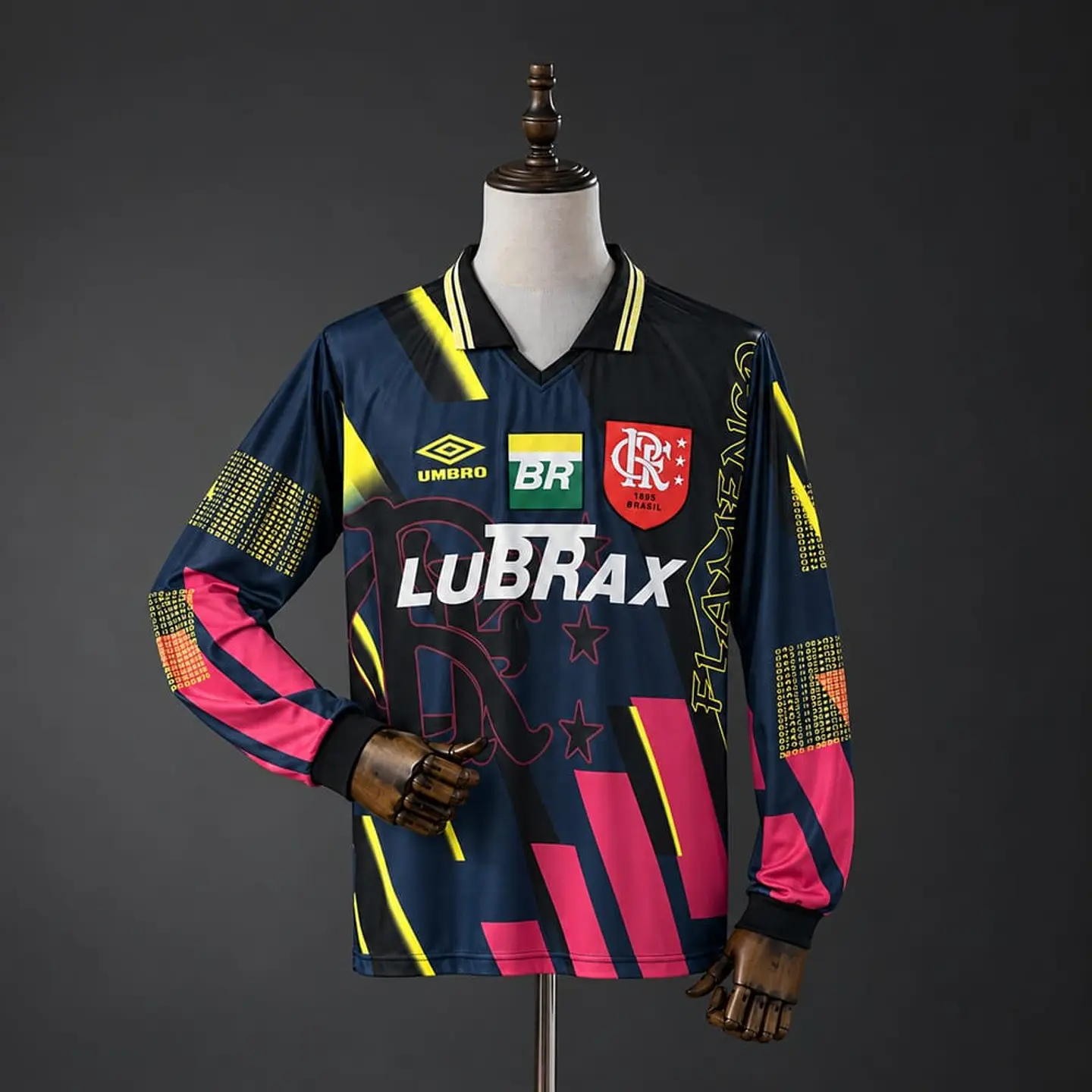 Camisola Flamengo GR 1998 - Retro - Manga Longa 1