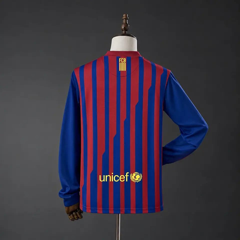 Camisola Barcelona I 11/12 - Retro - Manga Longa 2