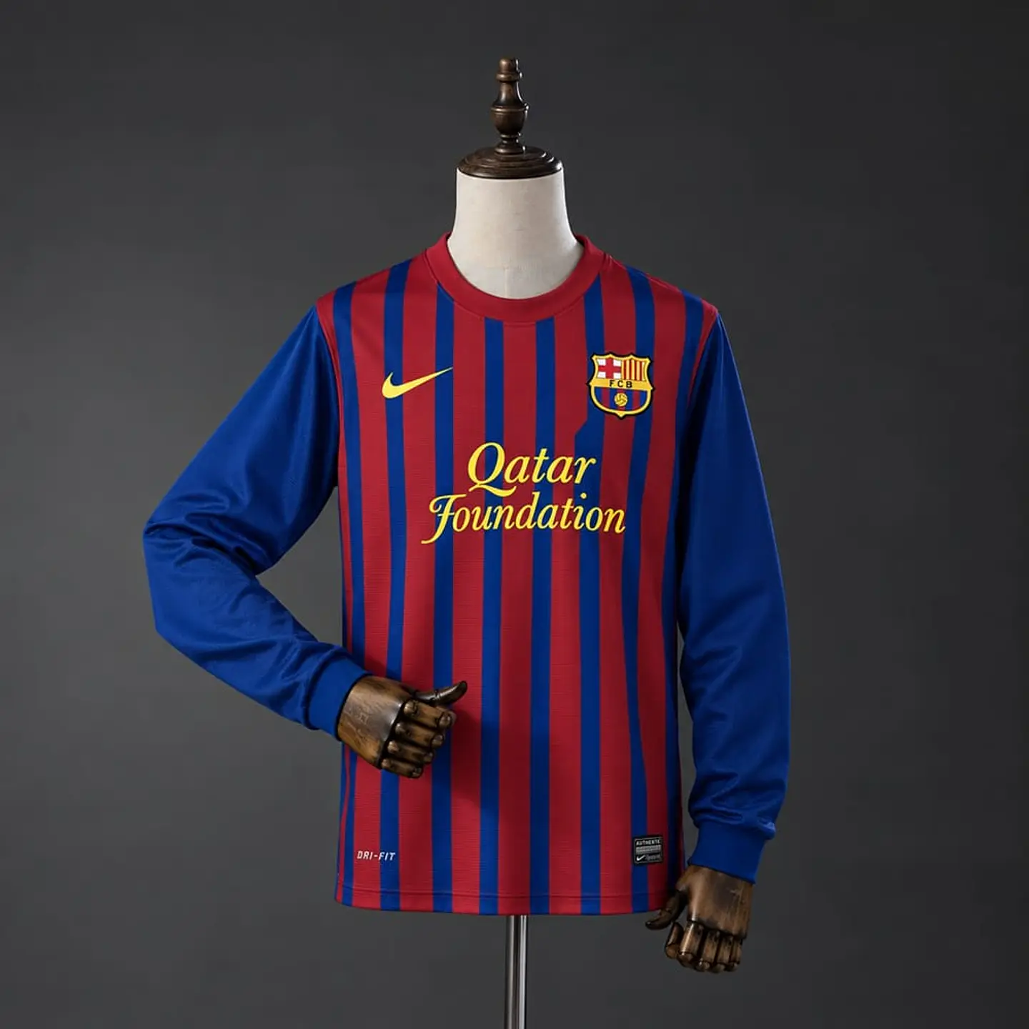 Camisola Barcelona I 11/12 - Retro - Manga Longa 1