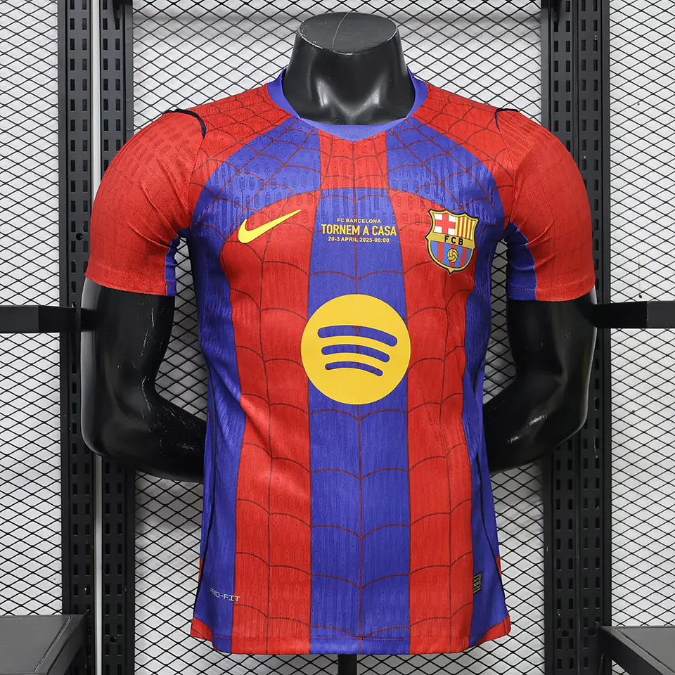 Camisola Barcelona x Spider Man 26/27 - Versão Jogador 1
