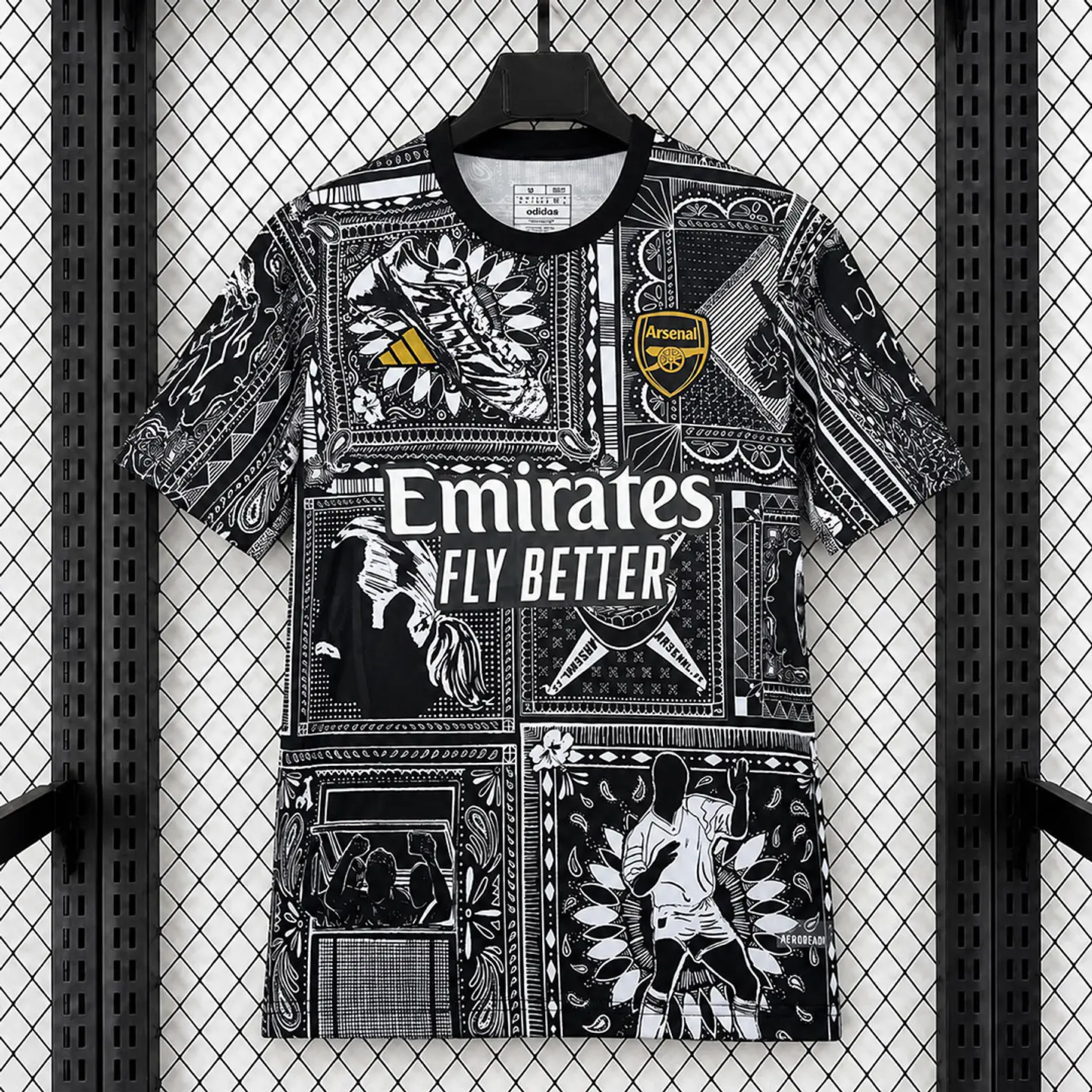 Camisola Arsenal 23/24 - Pré jogo - Retro 1