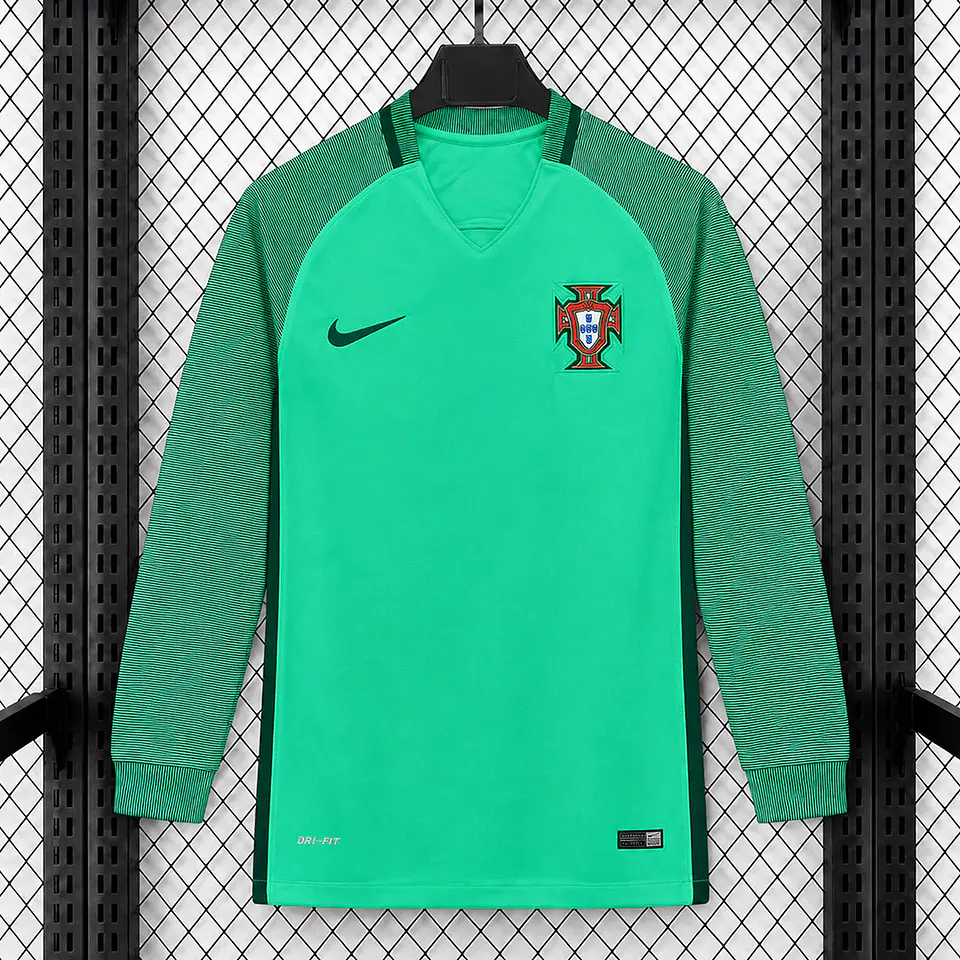Camisola Portugal II - Euro 2016 - Retro - Manga Longa 1