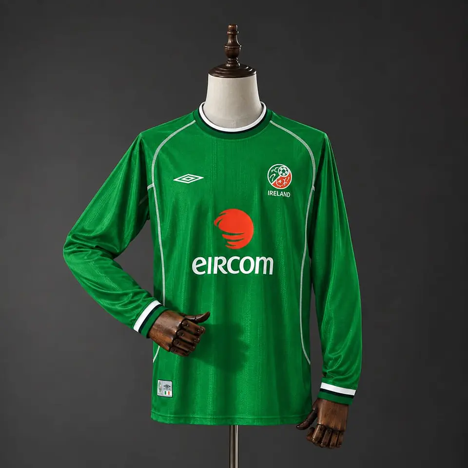 Camisola República da Irlanda I 2002 - Retro - Manga Longa 1