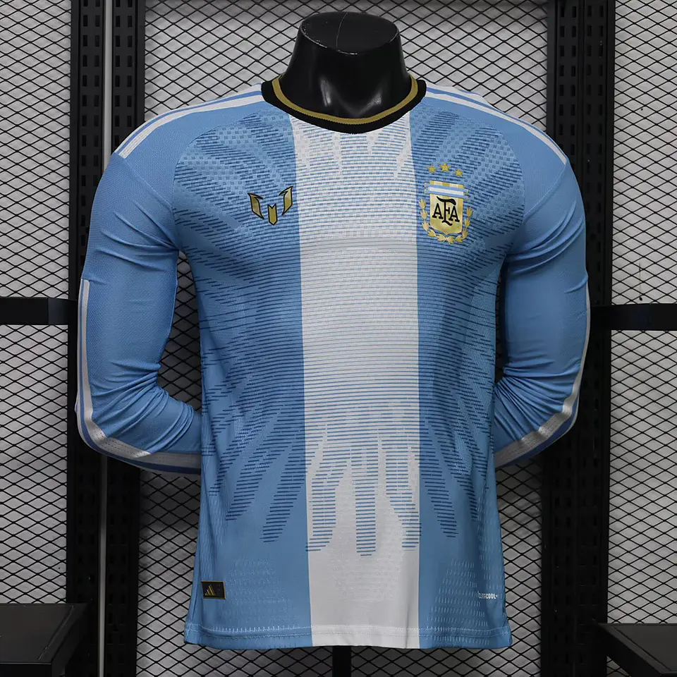 Camisola Argentina I 26/27 - Messi Tribute - Versão Jogador - Manga Longa 1