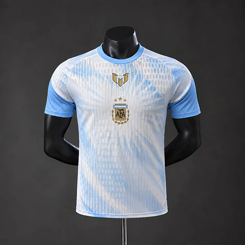 Camisola Argentina 26/27 - Messi Tribute - Pré jogo - Versão Jogador