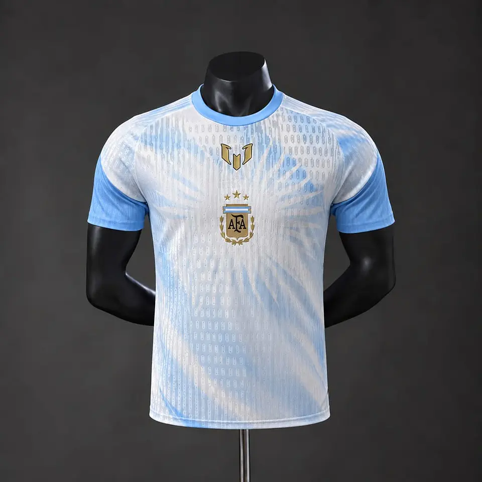 Camisola Argentina 26/27 - Messi Tribute - Pré jogo - Versão Jogador 1