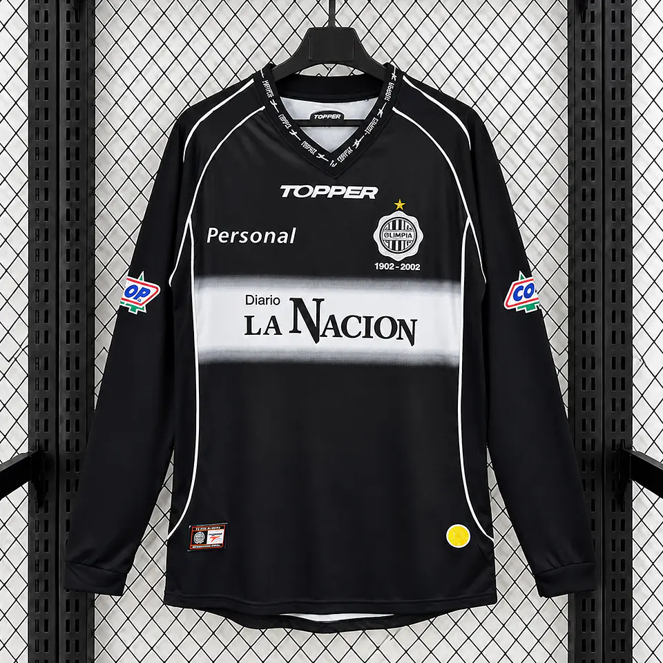 Camisola Club Olímpia II 2002 - Retro - Manga Longa 1