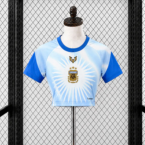 Top feminino Argentina 26/27 - Messi Tribute - Pré jogo