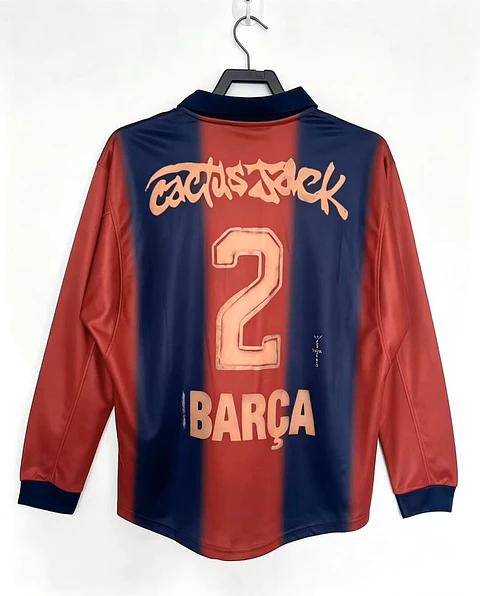 Camisola Barcelona I 00/01 x Travis Scott - Manga Longa