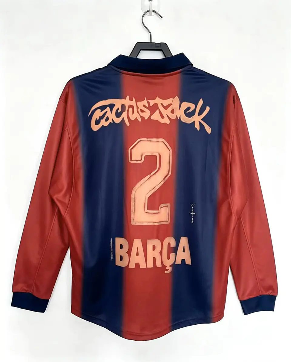 Camisola Barcelona I 00/01 x Travis Scott - Manga Longa 2