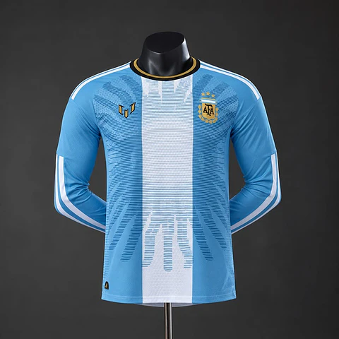 Camisola Argentina I 26/27 - Messi Tribute - Versão Jogador - Manga Longa