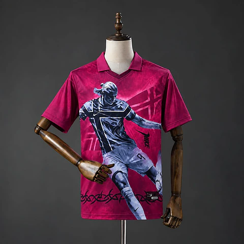 Camisola Noruega x Travis Scott x Cactus Jack x T90 - Haaland - Retro