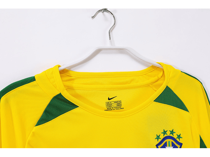 Brasil 2002 (Home Kit - Long Sleeve) 4