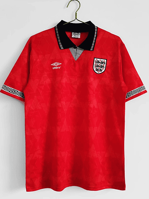Inglaterra 1990/92 (Third Kit - Red)