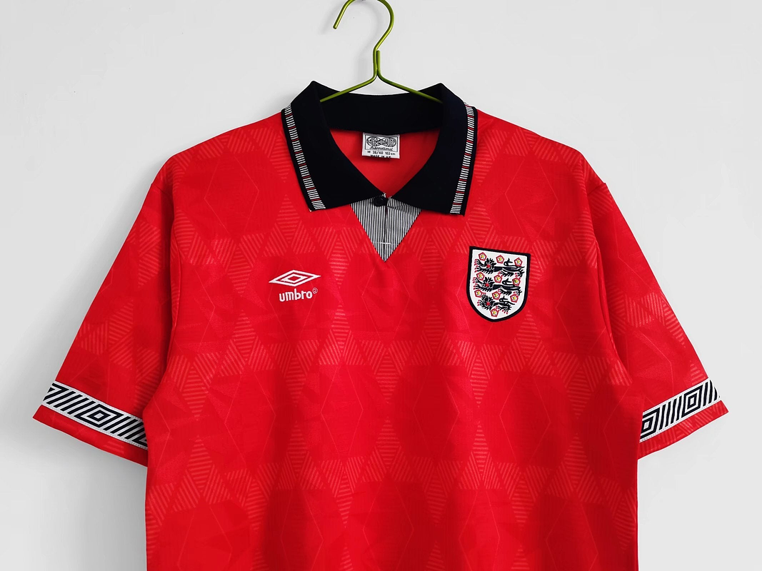 Inglaterra 1990/92 (Third Kit - Red) 2