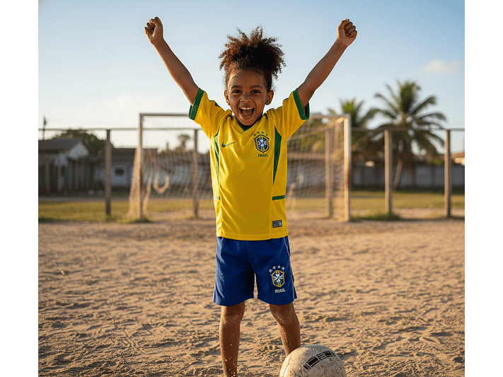 Brasil 2002 (Home Kit - Kids) 6