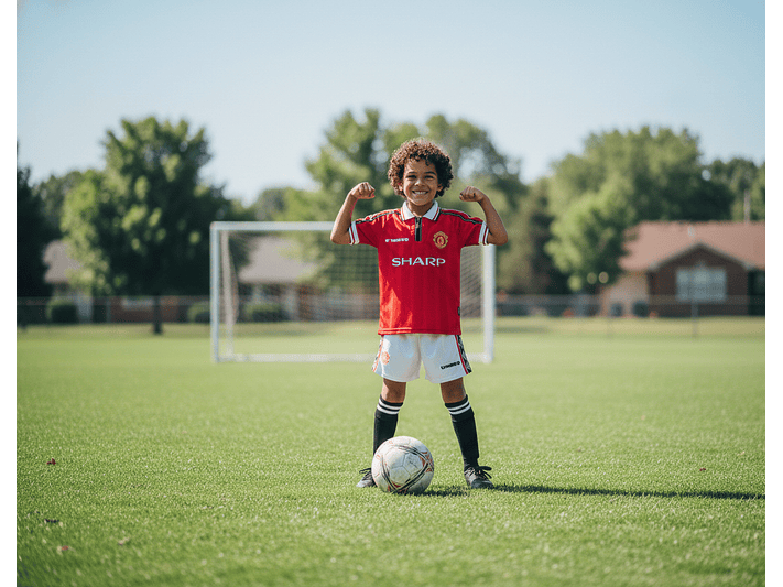 Manchester United 1998/99 (Home Kit - Kids) 9