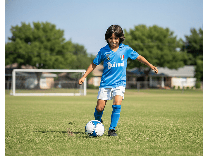 Napoles 1987/88 (Home Kit - Kids) 5