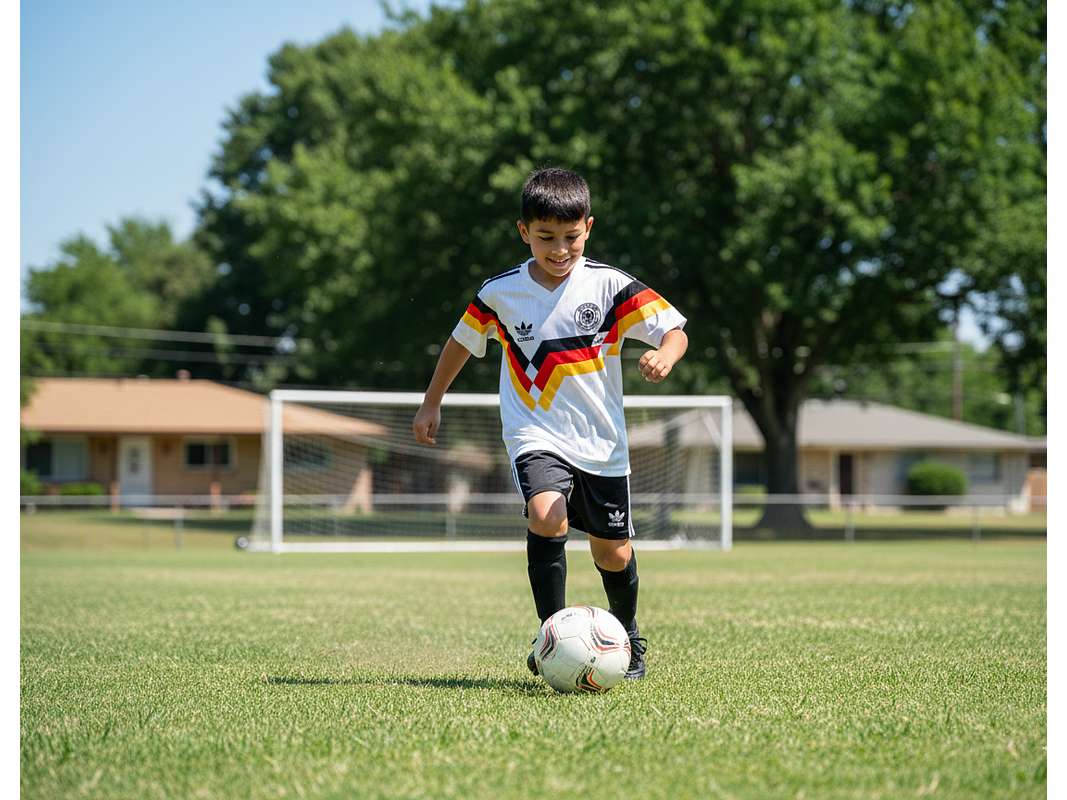 Alemania 1988/90 (Home Kit - Kids) 6