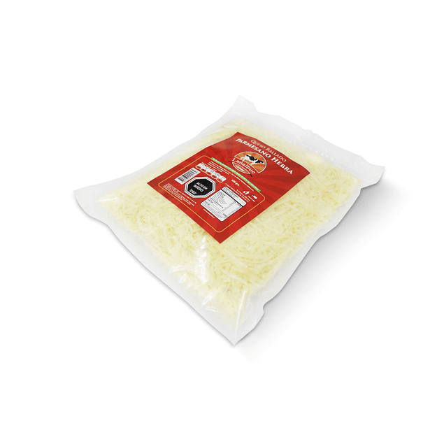 Queso Parmesano rallado en Hebra bolsa de 500 Grs.