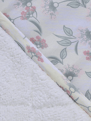 Plumón 2P Básico Sherpa Estampado  - Cream