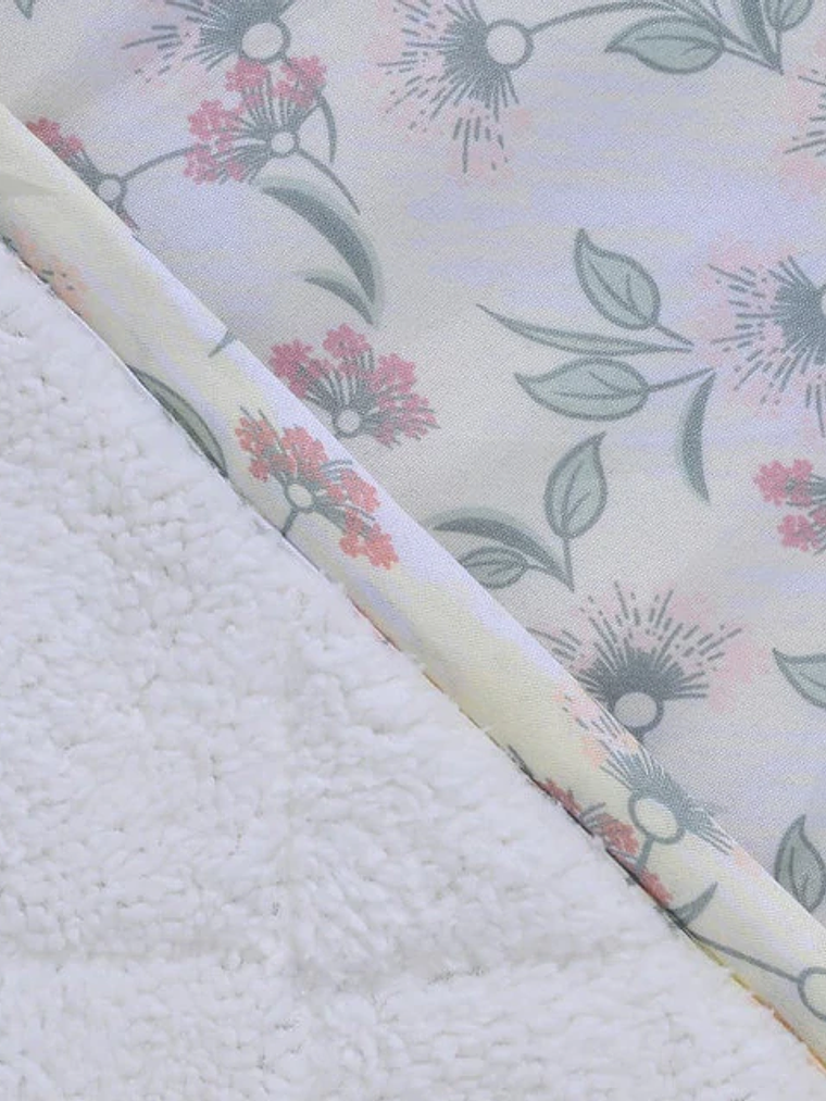 Plumón 2P Básico Sherpa Estampado  - Cream 2