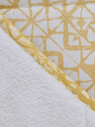 Plumón KING Básico Sherpa Estampado  - Golden