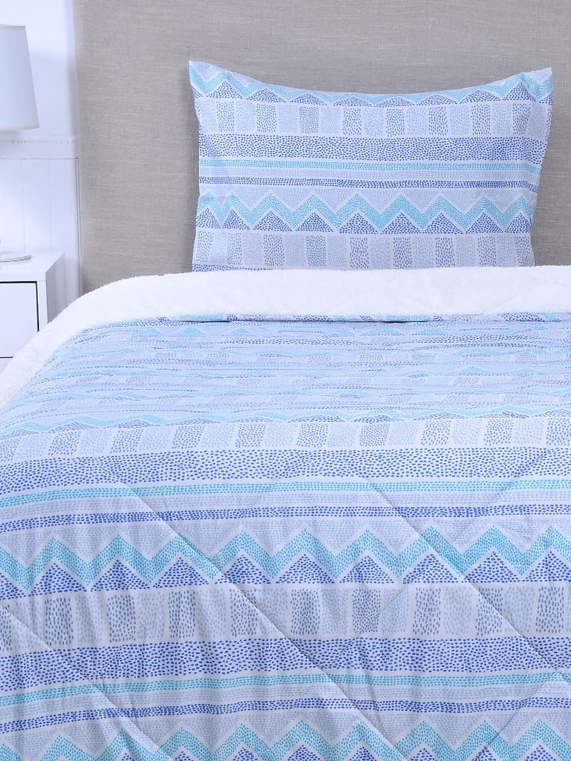 Plumón Infantil Básico Estampado Sherpa - Borjas 1