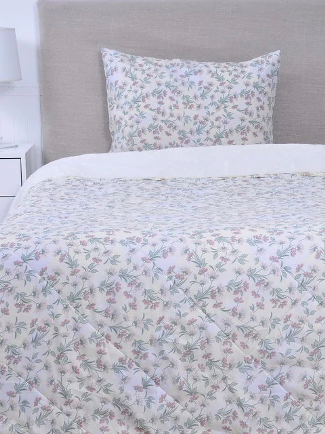 Plumón 1.5 Básico Sherpa Estampado  - Cream 1