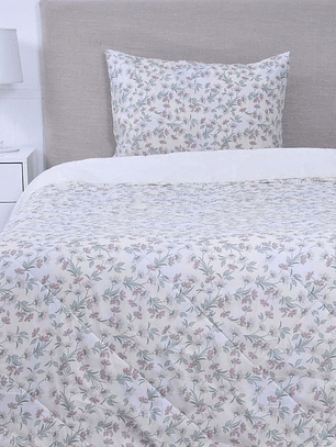 Plumón 1.5 Básico Sherpa Estampado  - Cream