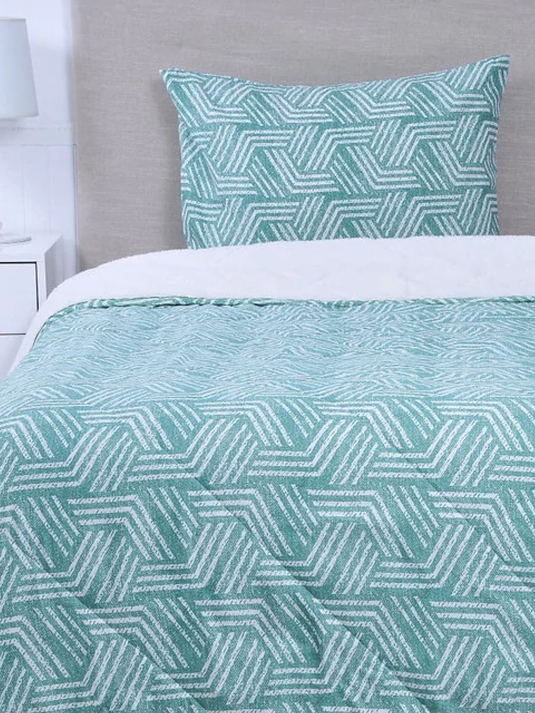 Plumón 1.5 Básico Sherpa Estampado  - Lagoon 1