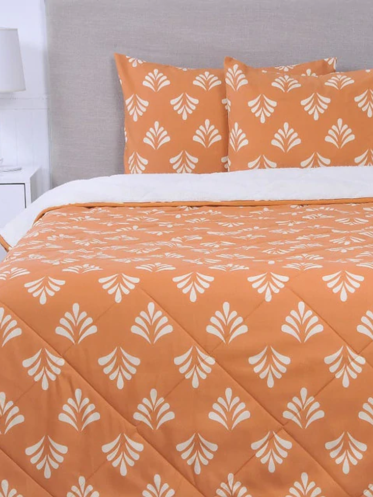 Plumón 2P Básico Sherpa Estampado  - Clementina 1