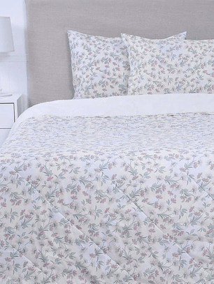 Plumón 2P Básico Sherpa Estampado  - Cream