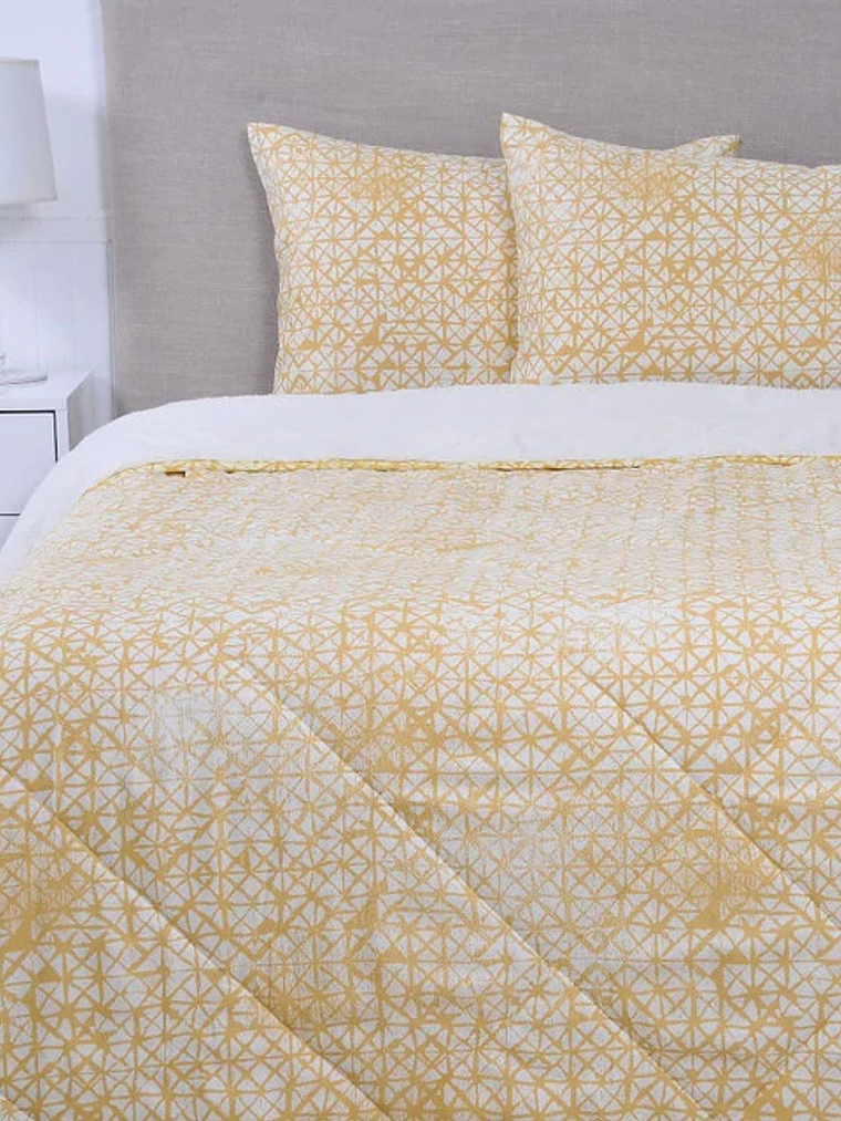 Plumón 2P Básico Sherpa Estampado  - Golden 1