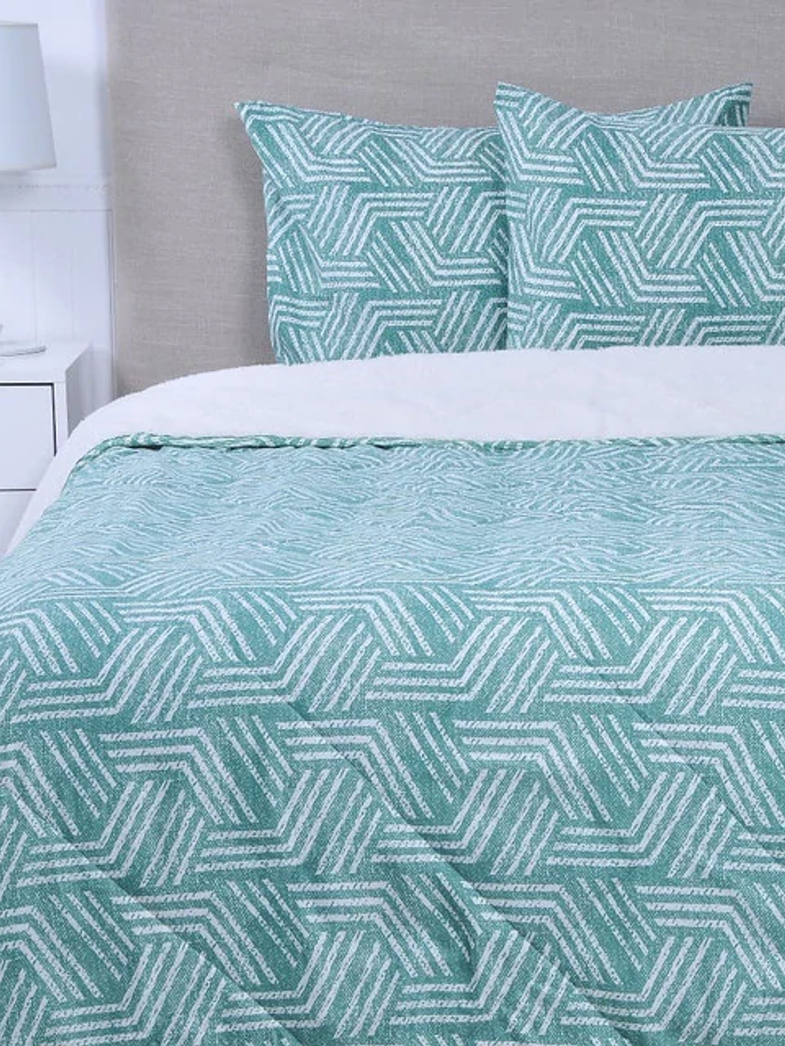 Plumón 2P Básico Sherpa Estampado  - Lagoon 1