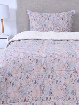 Plumón 1.5 Coral Print Sherpa - Deep