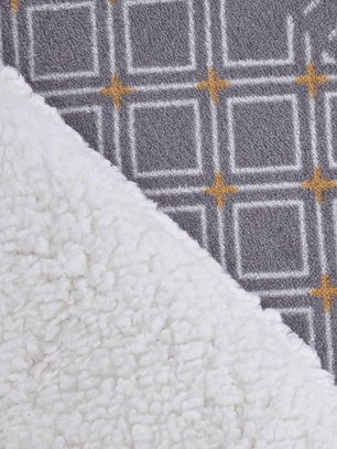 Plumón 2P Coral Print Sherpa - Granito