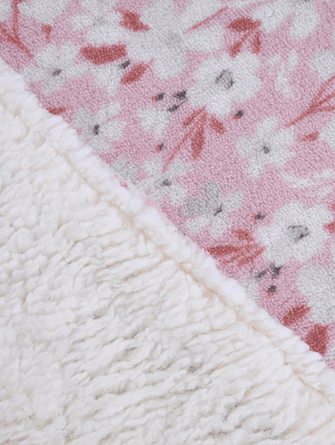 Plumón 2P Coral Print Sherpa - Aurora