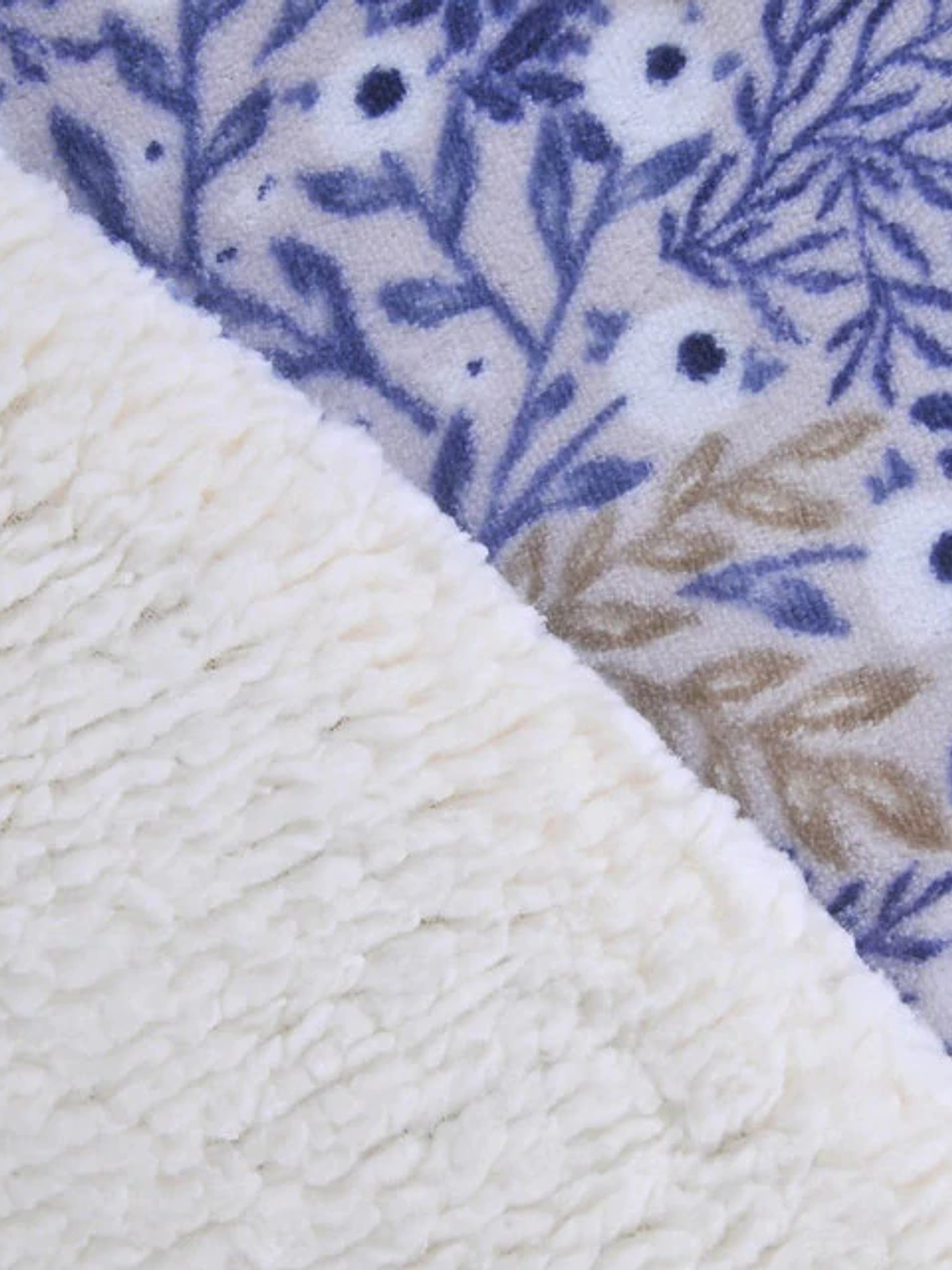 Plumón 2P Coral Print Sherpa - Ebony 2