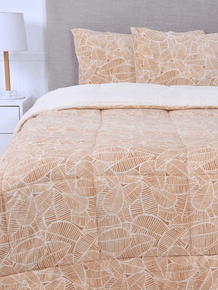 Plumón 2P Coral Print Sherpa - Nomade