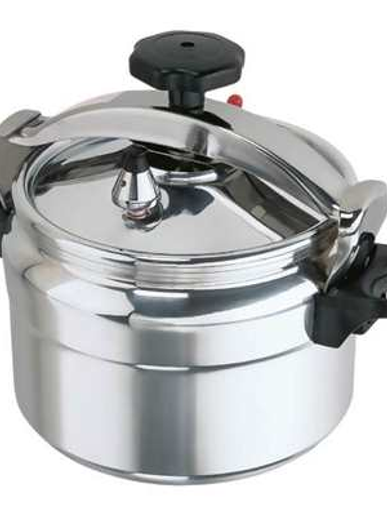 Olla Presión aluminio pulido con asa 1
