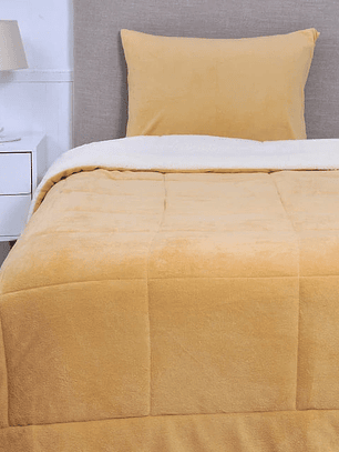 Plumón 1.5 Coral Sherpa Liso - Amarillo