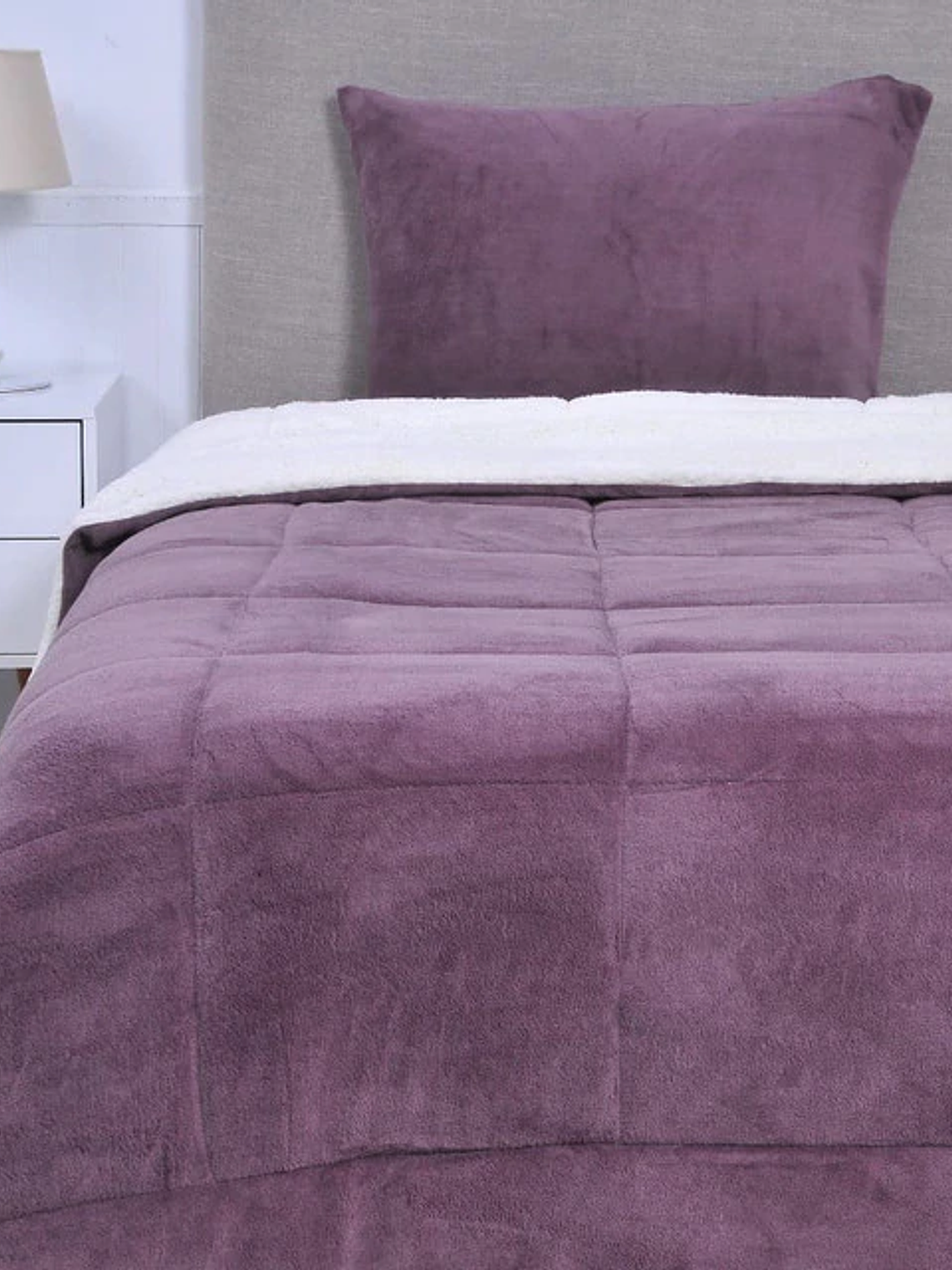 Plumón 1.5 Coral Sherpa Liso - Morado 1