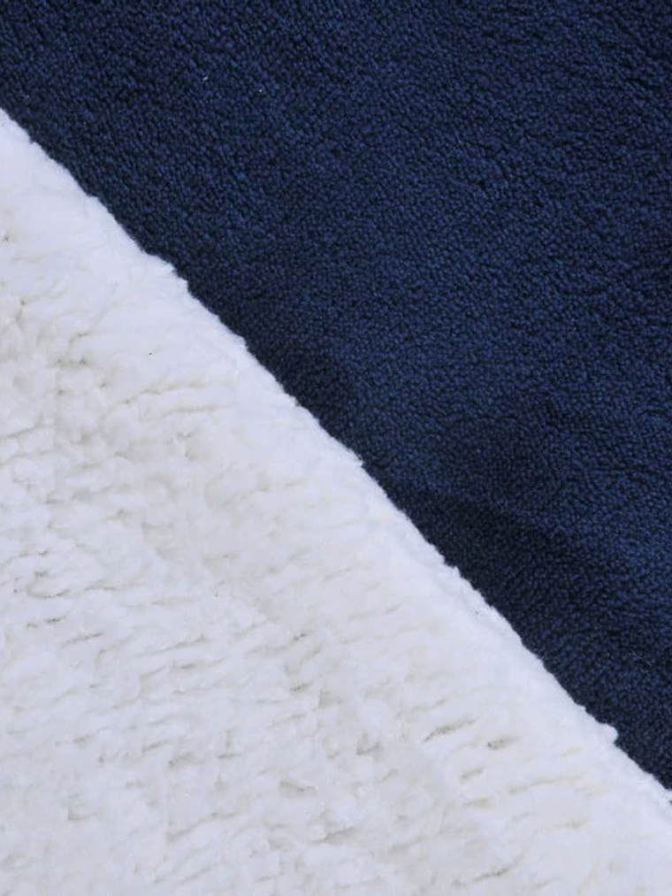 Plumón KING Coral Sherpa Liso - Azul 2