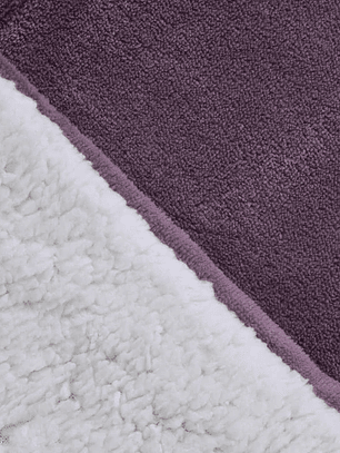 Plumón KING Coral Sherpa Liso - Morado