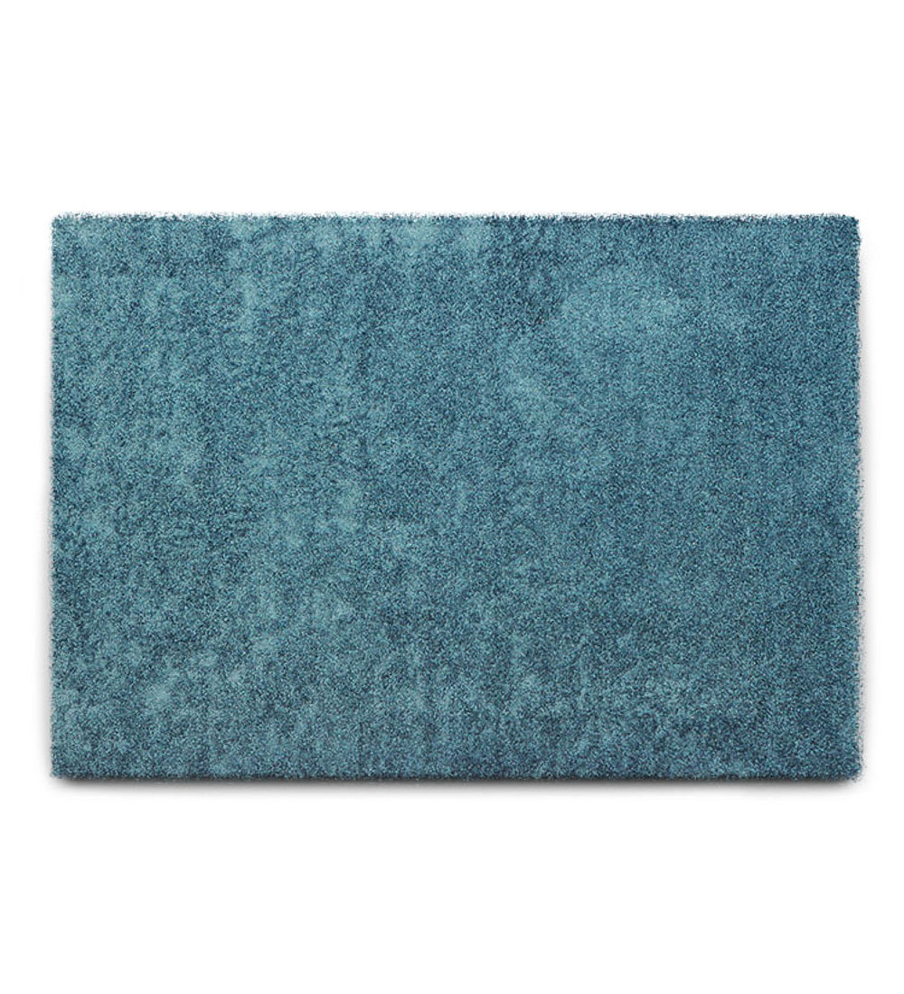 Alfombra Shaggy Casino 133x190 cm Turquesa