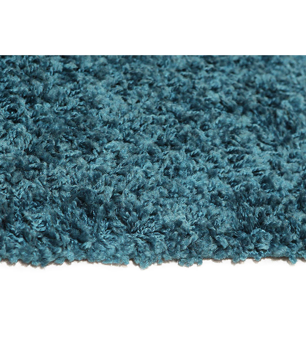 Alfombra Shaggy Casino 133x190 cm Turquesa