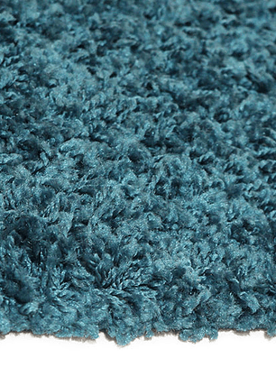 Alfombra Shaggy Casino 133x190 cm Turquesa